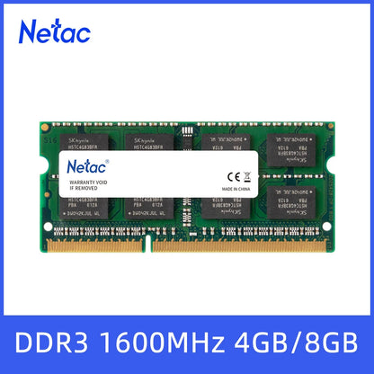 RAM NETAC DDR3L 4GB LAPTOP 1600 MHZ