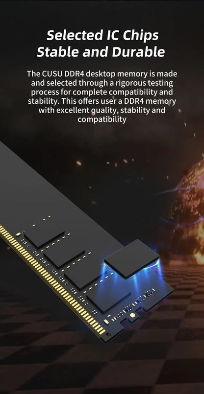 RAM CUSU DDR4 (16GB) 8GB * 2RGB BUREAU 3200 MHZ